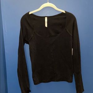 Free People square neck long sleeve
